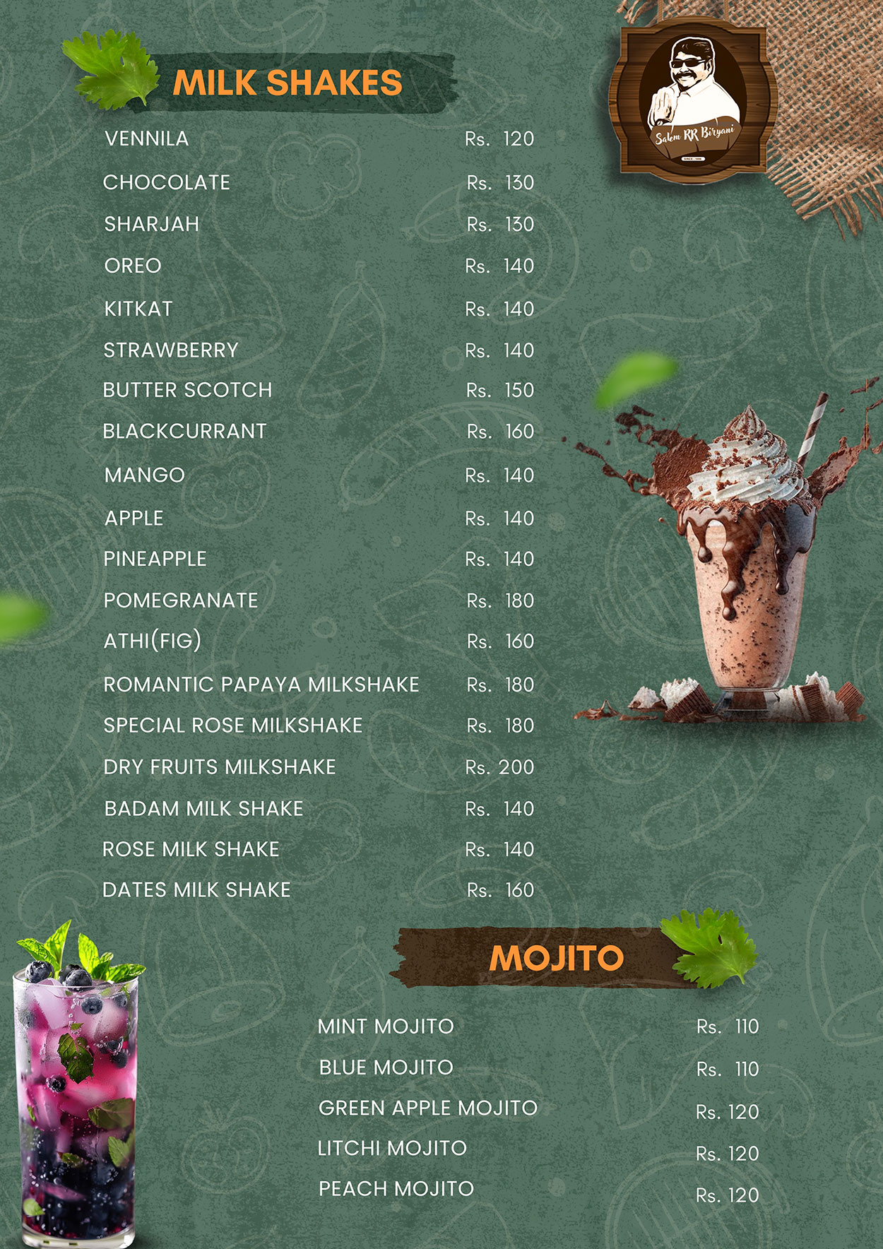 Menu Page 14