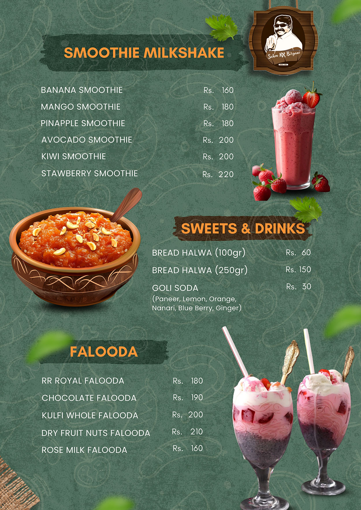 Menu Page 16