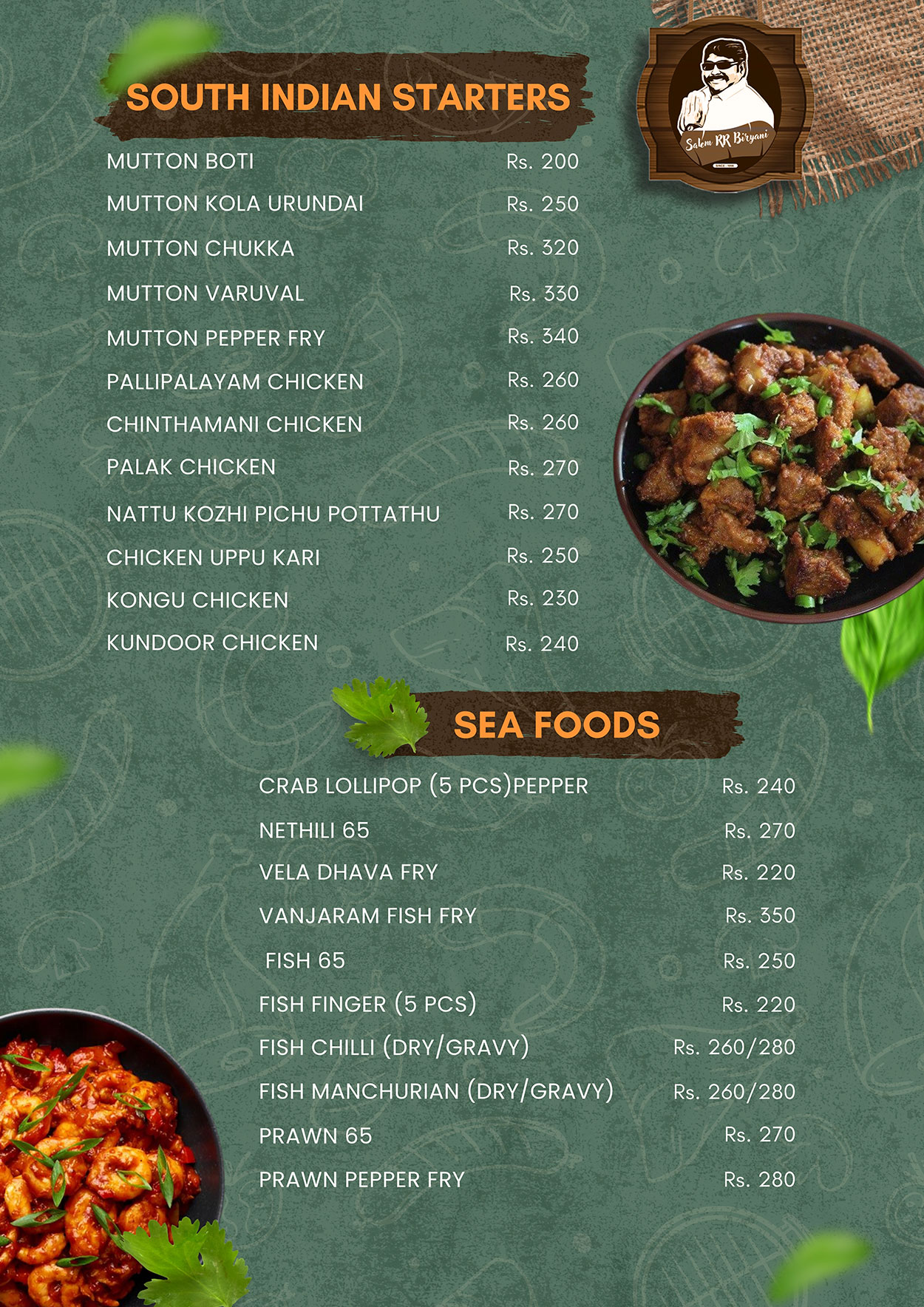 Menu Page 8